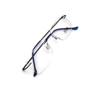 Rimless Blue Blocker Rectangluar