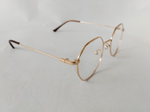 Gold Octagon Shape Stylish & Casual Computer Glasses