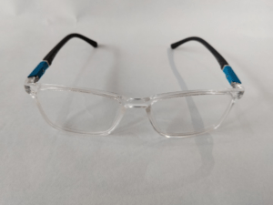 Transparent Blue Black Antiglare Blocking Glasses