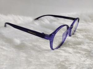 Vibrant Oval Blue Prescription Glasses