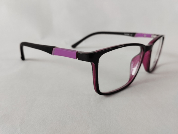 Trendy Purple Black Frames 52-17-139 - Image 4