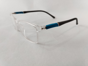 Crystal Clear Blue-Black Reading Glasses