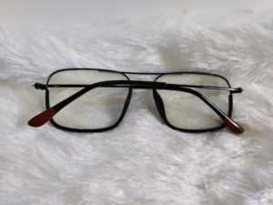 Black & Maroon Glasses