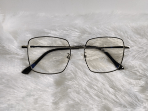 Modern Silver-Black Eyewear for Protection Free Size 52-18-143