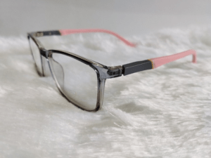 Delicate and Refined: Grey and Light Pink Reading Glasses