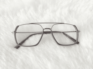 Trendy Silver Grey Eyeglasses Free Size 54-17-142