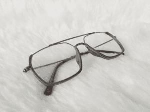 Trendy Silver Grey Eyeglasses Free Size 54-17-142