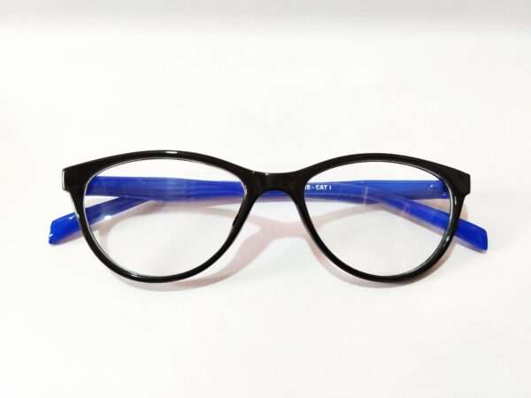 Black Blue kids oval frames