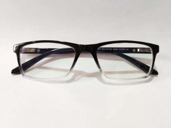 Glossy Black White Shade Frames for men and women