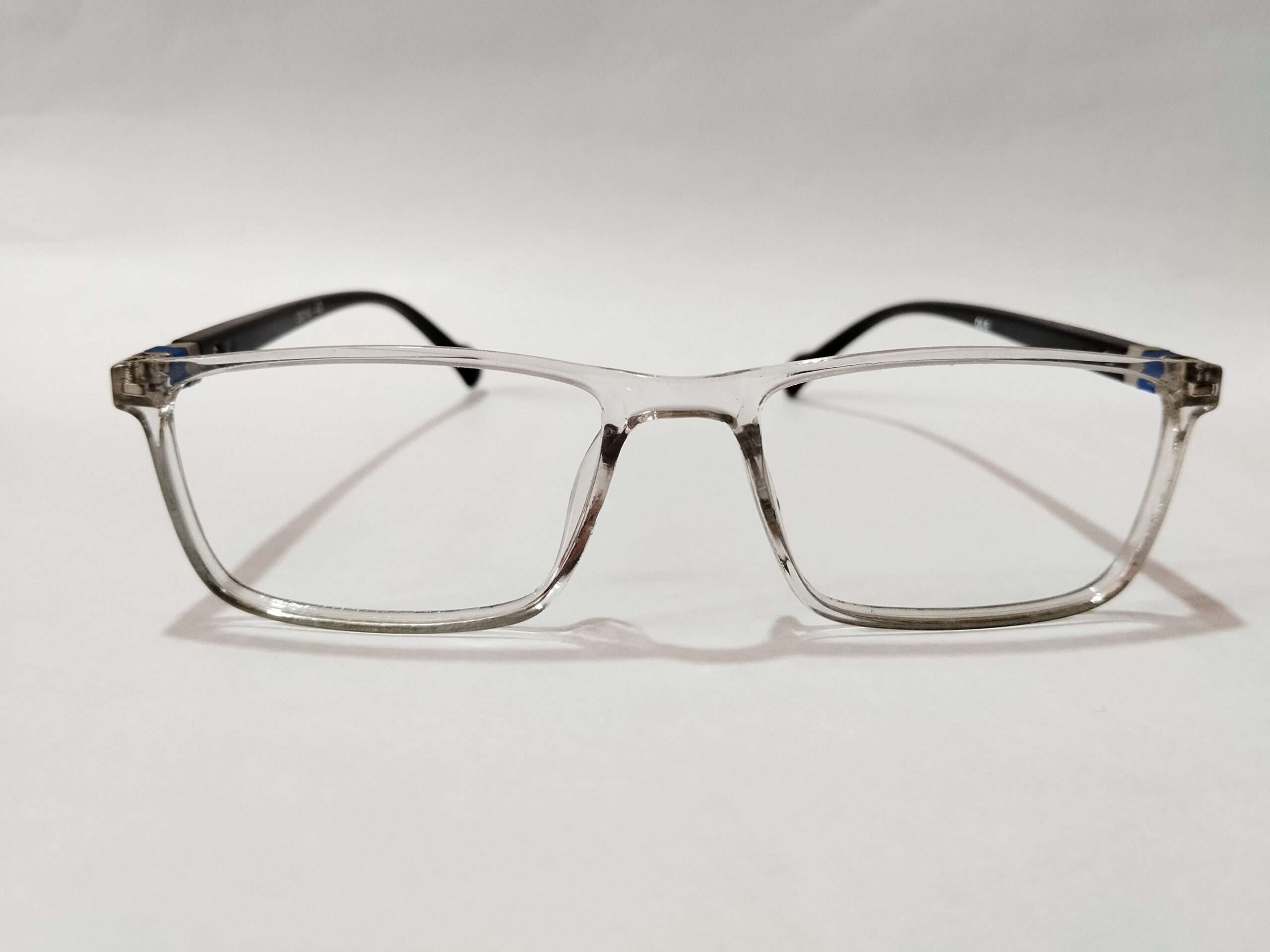 Transparent White Black Frames for men and women.