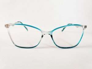 Sky Blue Silver Cat Eye Design For Women