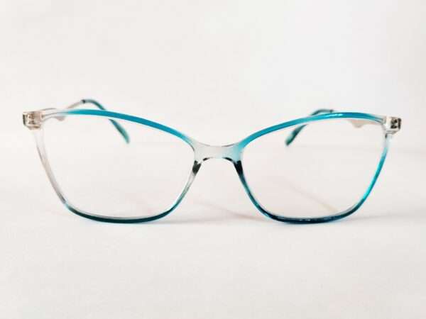 Sky Blue Silver Frames for Women trendy Cat Eye Design