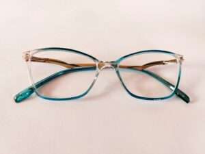 Sky Blue Silver Cat Eye Design For Women