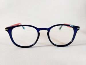 Dark Blue Red Oval Medium Size 49-18-132