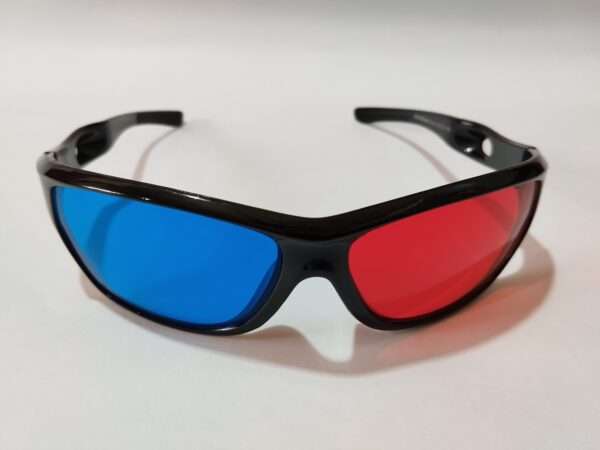 Black Blue Red 3D Glasses - Image 2